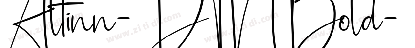 Altinn-DIN Bold字体转换